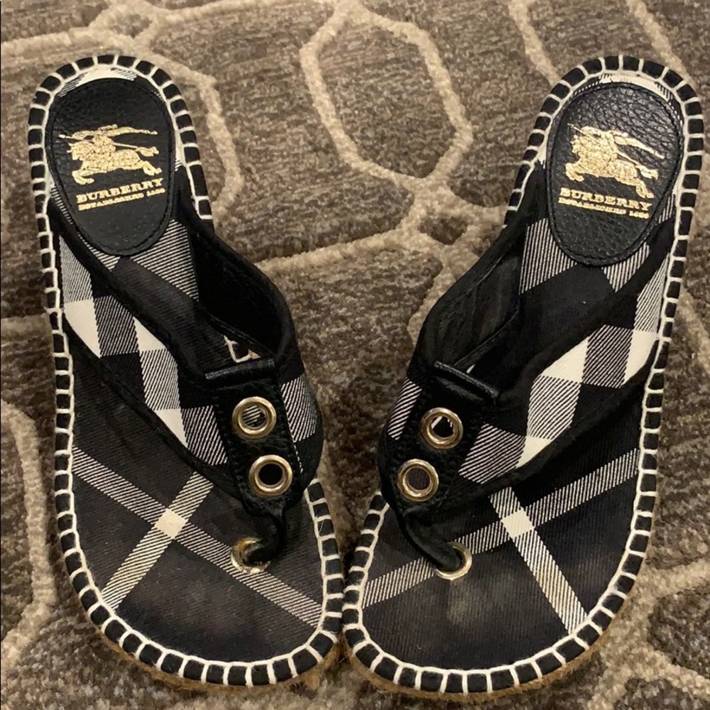 Burberry thong Wedges
